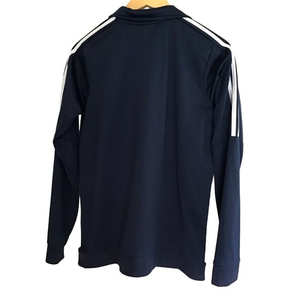 ADIDAS- BOYS BLUE LIGHT WEIGHT TRACK ZIP-UP JACKET SIZE YOUTH X-LARGE (18/20) - Picture 2 of 6